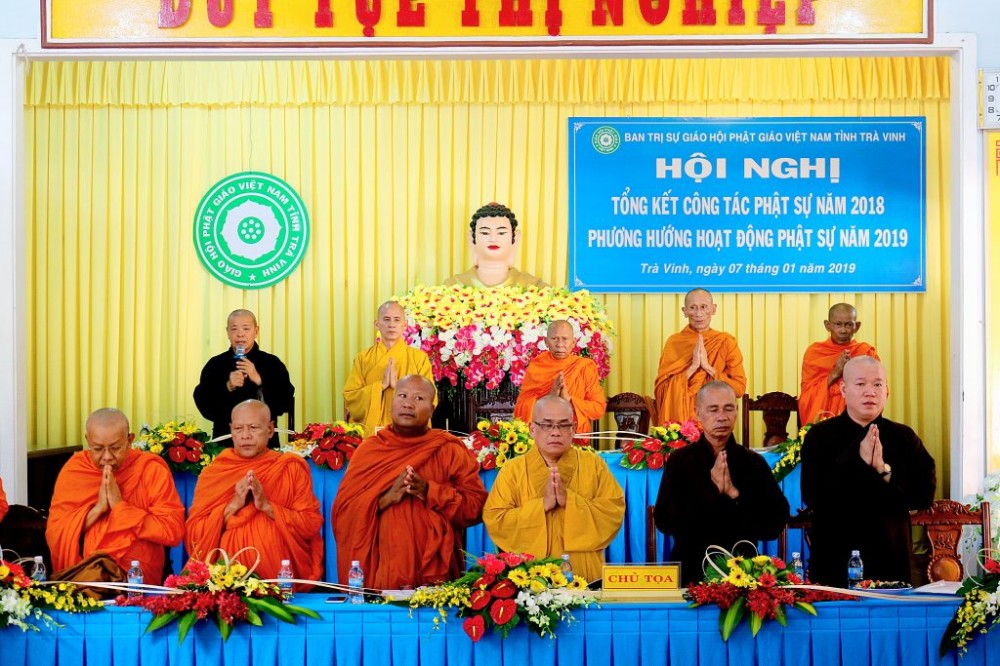 Trà Vinh: Hội nghị Tổng kết công tác Phật sự năm 2018 của Ban Trị sự GHPGVN tỉnh