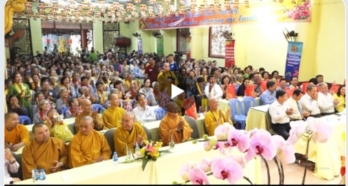 TP.HCM:  Video Chùa Hòa Khánh tổ chức lễ Tổng kết công tác Phật sự 2018