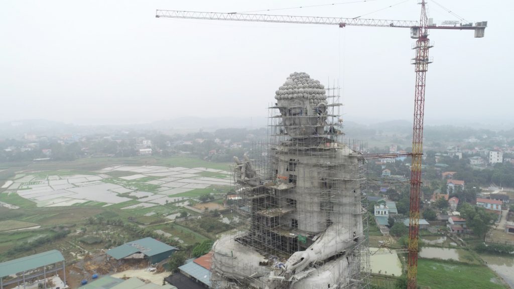 Hà Nội: Đại Tượng Phật A Di Đà vì Hòa bình Thế giới lớn nhất Đông Nam Á tại chùa Khai Nguyên