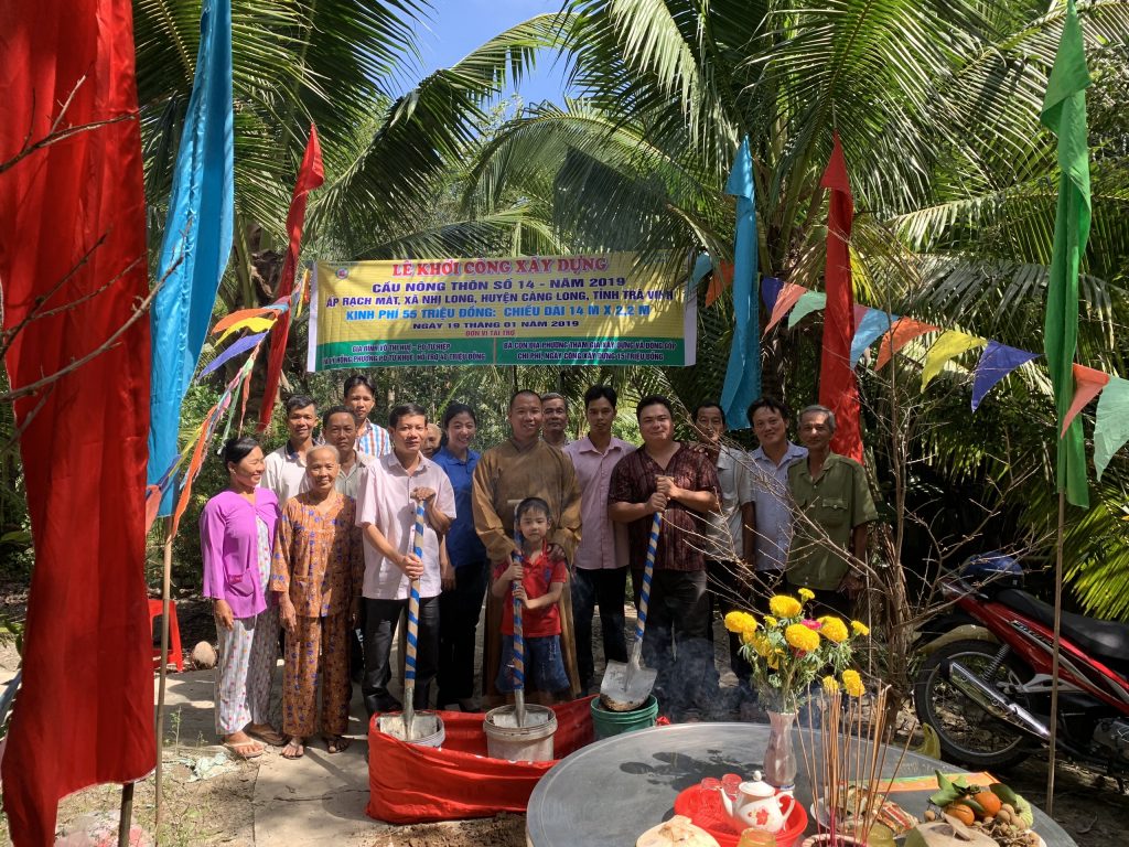 Trà Vinh: Lễ Khởi công xây dựng cầu nông thôn số 07/2018, số 14/2019