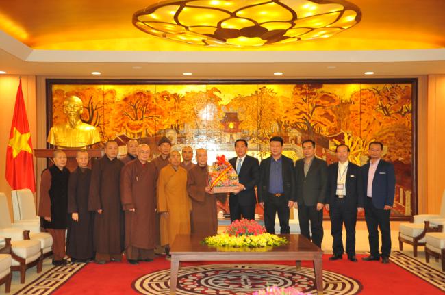 BTS GHPGVN Hà Nội chúc Tết các ban ngành thành phố