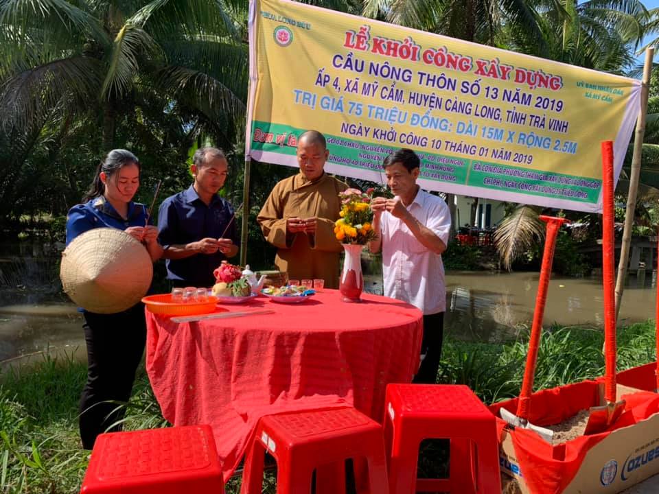 Trà Vinh: Lễ Khởi công xây dựng cầu nông thôn số 13 năm 2019