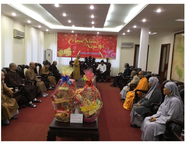 Ninh Thuận: BTS Phật giáo tỉnh thăm và chúc Tết các cấp lãnh đạo chính quyền