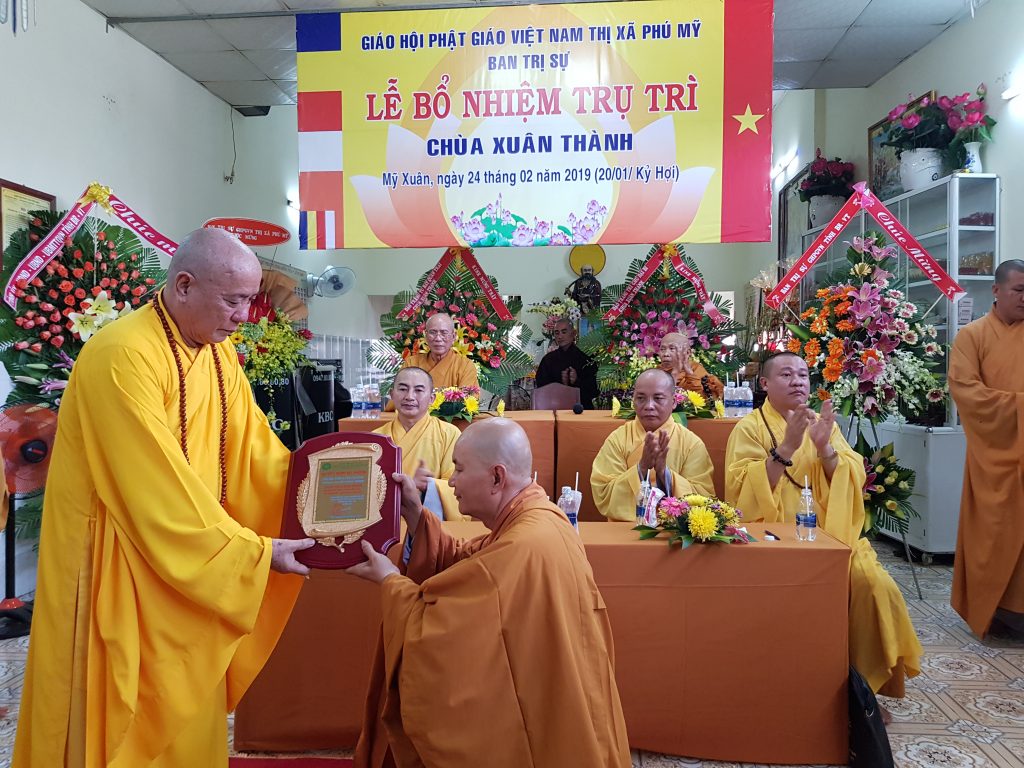 Phật giáo Bà Rịa – Vũng Tàu: Lễ Bổ Nhiệm Trụ Trì Chùa Xuân Thành