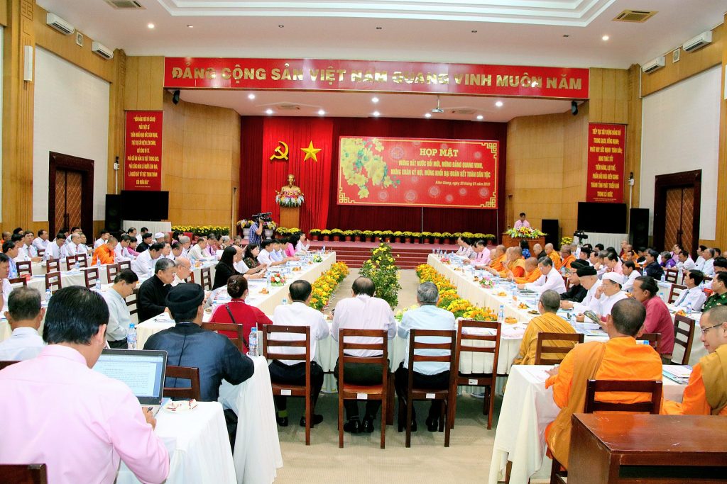 Kiên Giang: Video Họp mặt chức sắc Tôn giáo mừng Đảng – mừng Xuân Kỷ Hợi