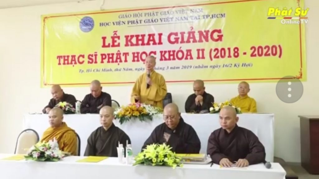 TP. HCM: Video Lễ khai giảng Thạc sĩ Phật học khóa 2 (2018 - 2020)
