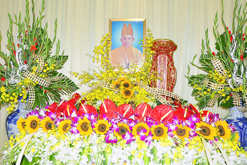 Long An: Trang nghiêm lễ Húy nhật Hòa thượng Thích Thiện Kim tại chùa Châu Long huyện Châu Thành