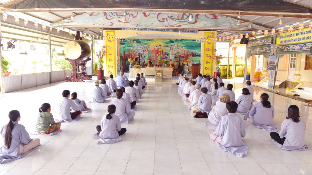 Bạc Liêu: Khóa tu niệm Phật một ngày an lạc tại Chùa Long Phước