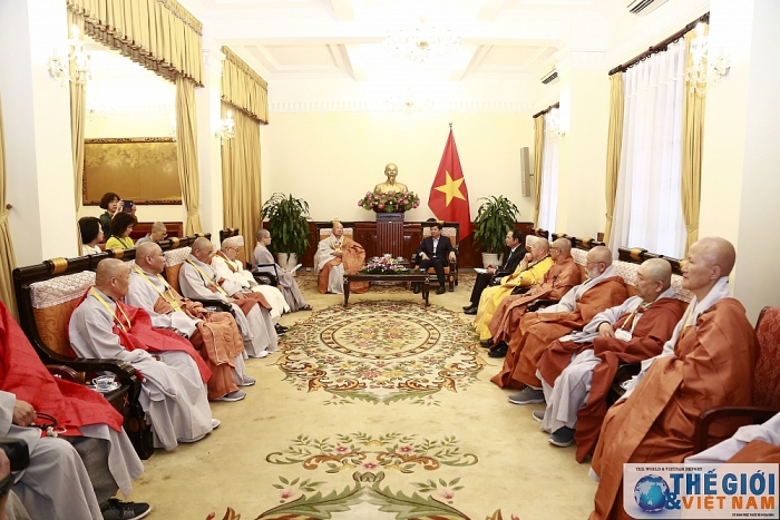 Thứ trưởng Nguyễn Quốc Cường tiếp đoàn đại biểu Phật giáo Hàn Quốc