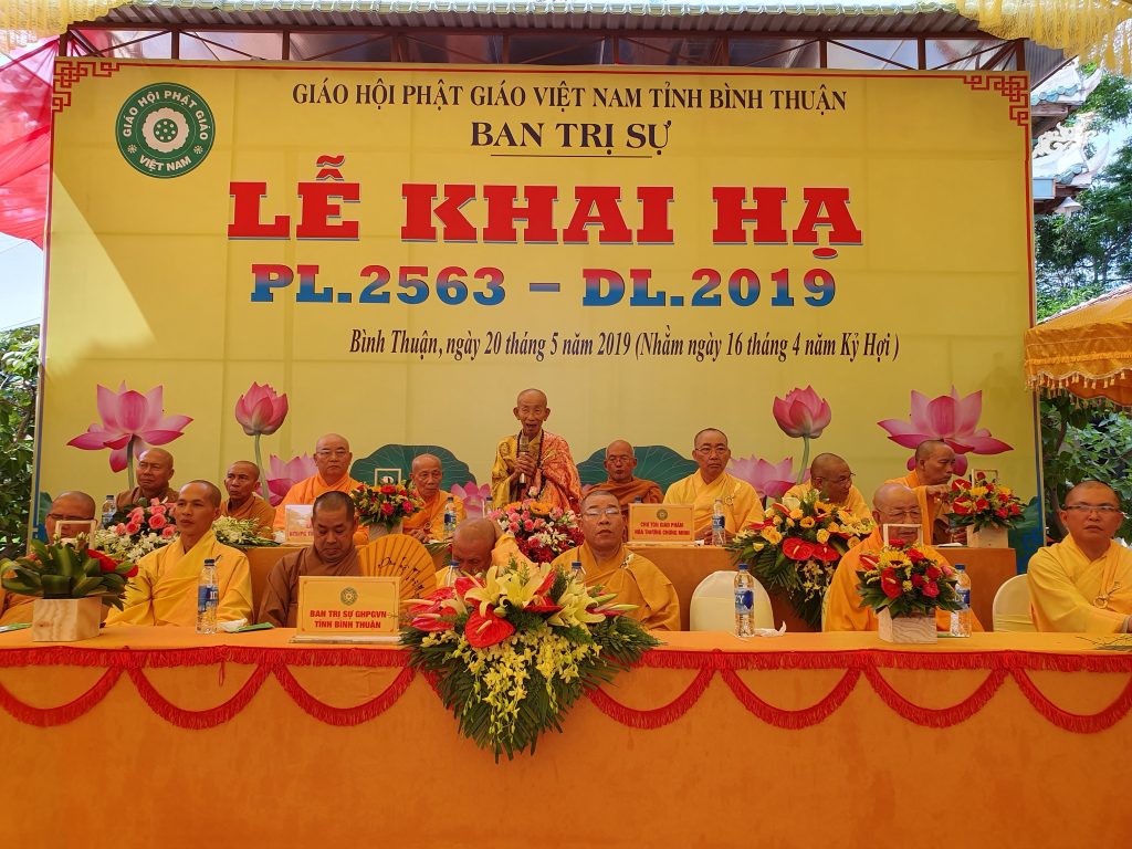 Bình Thuận:  BTS Phật giáo tỉnh Khai mạc khóa An cư Kiết hạ PL.2563 – DL. 2019