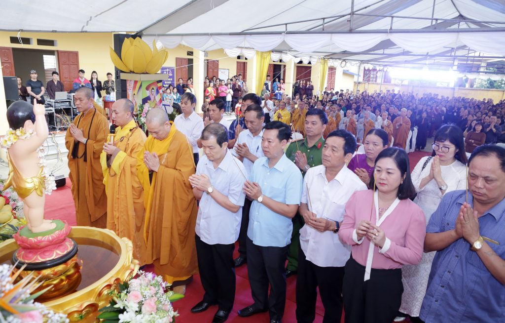 Thái Nguyên: Phật Giáo Huyện Phú Bình, Tại Chùa Nông Cúng Tổ Chức Đại Lễ Phật Đản 2563 Vesak 2019
