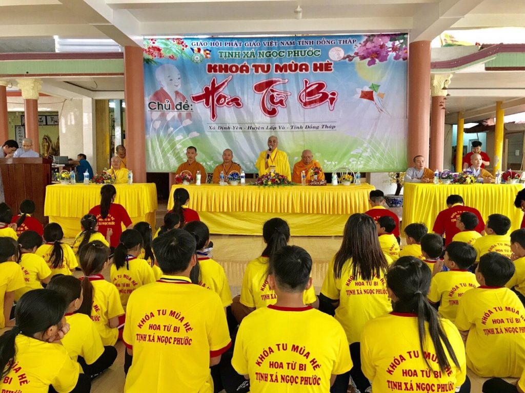 Đồng Tháp: Khai mạc Khóa tu mùa hè “Hoa Từ Bi” lần thứ 10 tại tịnh xá Ngọc Phước