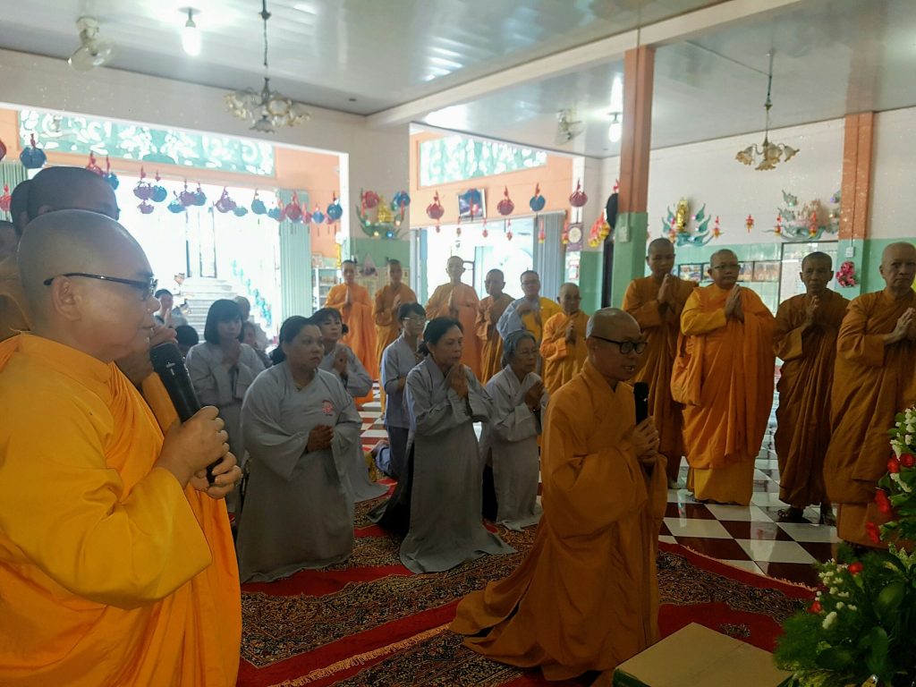 Bình Thuận: Trường hạ Ngọc Vân cung đón phái đoàn chùa Hội Long - tỉnh Long An