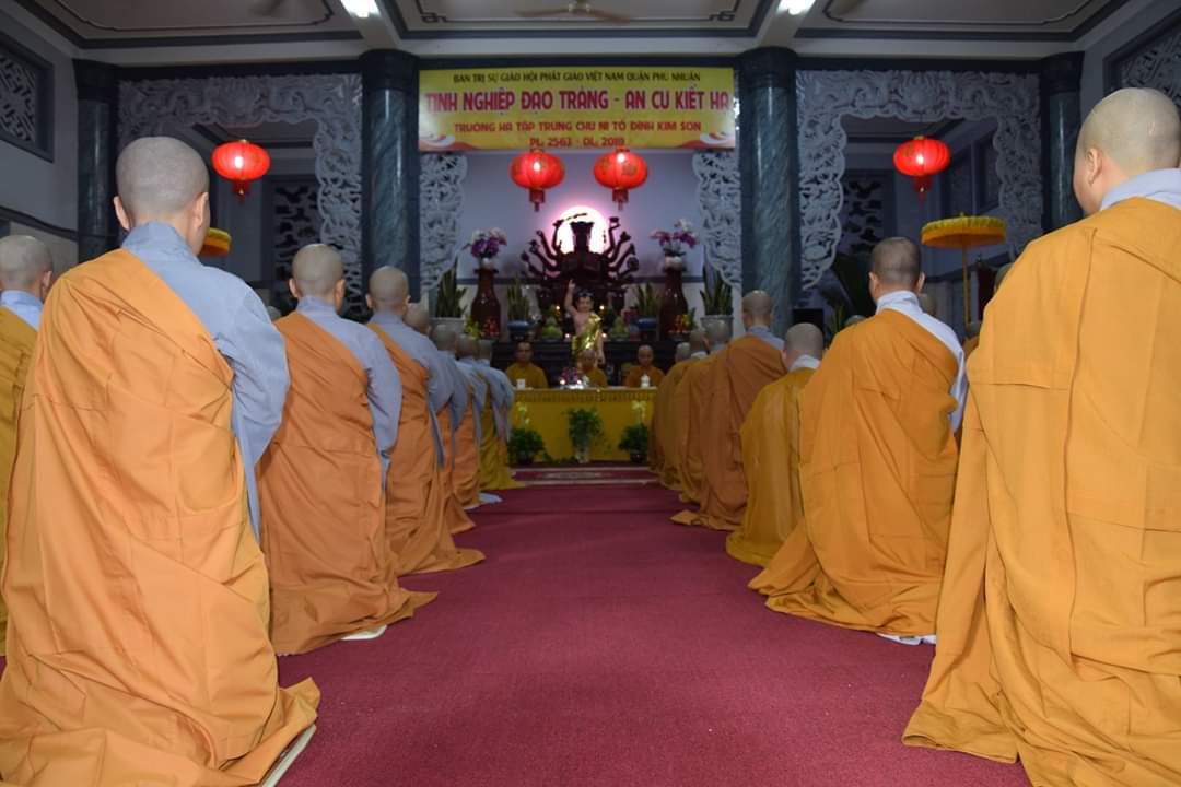 TP. HCM: Trường Hạ chùa Kim Sơn cung đón Ban Trị sự Phật giáo thành phố