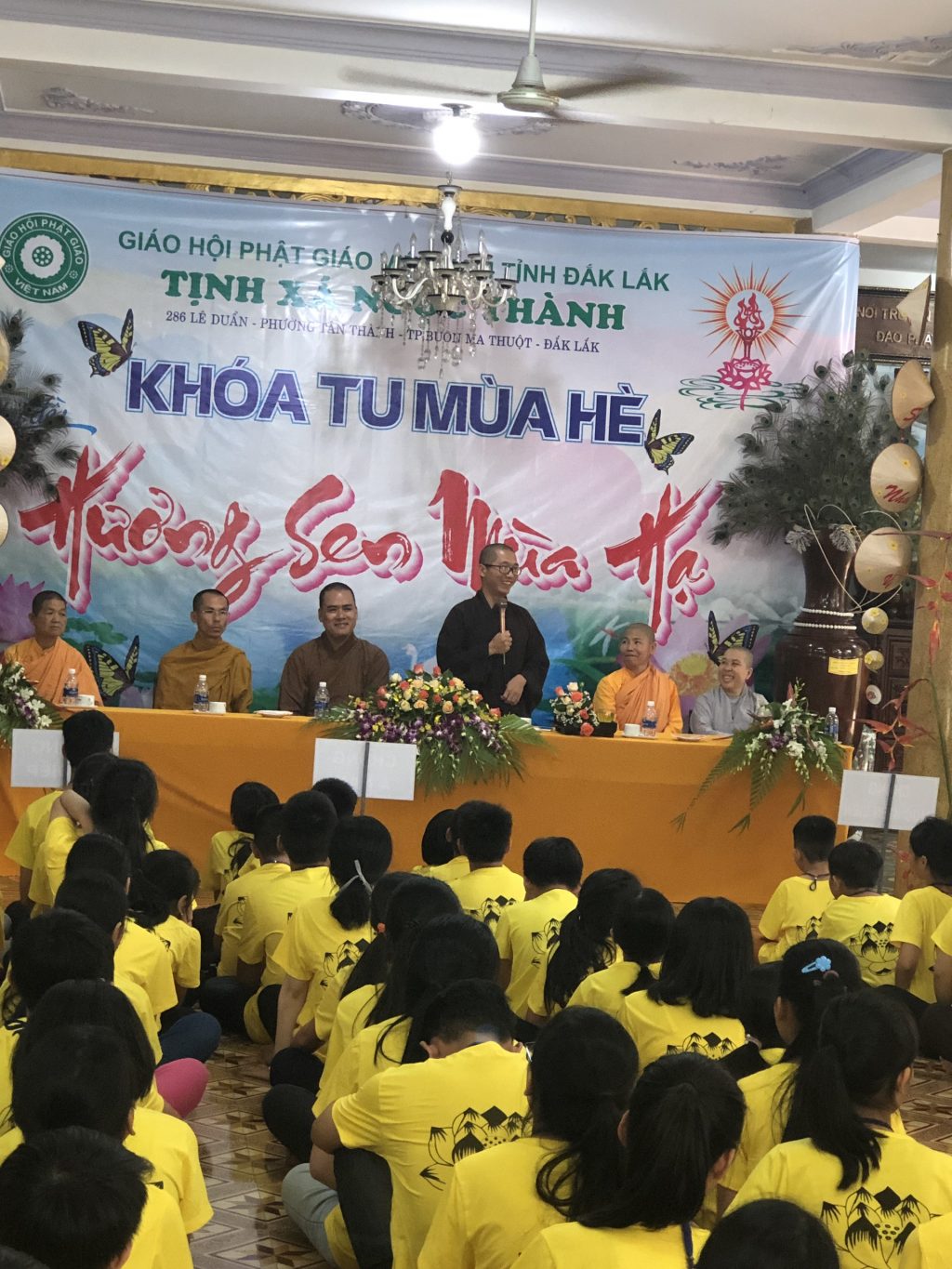 Đắk Lắk: Tịnh xá Ngọc Thành khai mạc Khoá tu mùa hè với chủ đề ”Hương Sen Mùa Hạ”