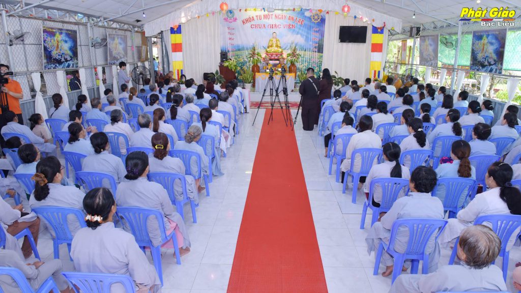 Bạc Liêu: Khóa tu Một ngày an lạc tại chùa Giác Viên
