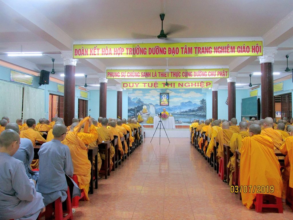 TP. HCM: Hòa thượng Thích Huệ Thông thăm và triển khai Nội quy Ban Tăng sự tại Trường hạ Ngọc Phương