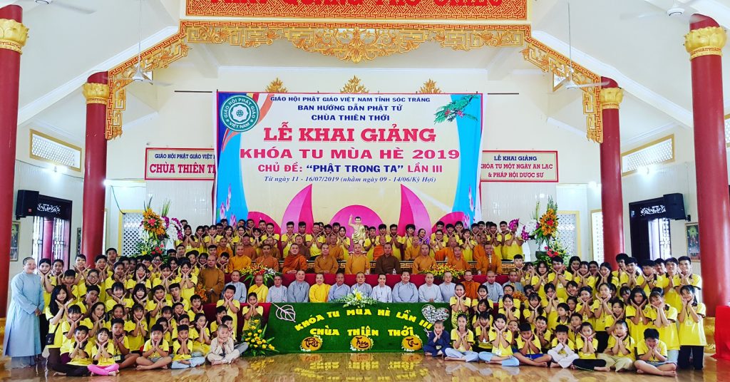 Sóc Trăng: Khai mạc Khóa tu mùa hè “Phật Trong Ta” tại chùa Thiên Thới