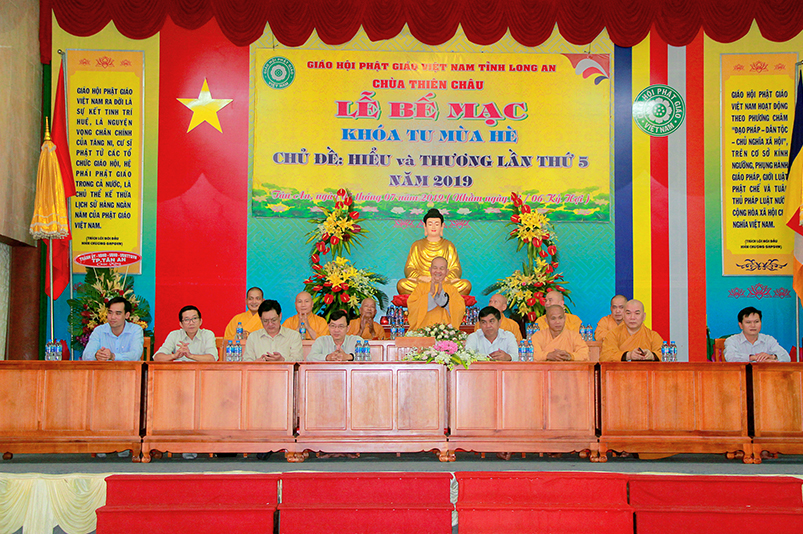 Long An: Chùa Thiên Châu Bế Mạc Khoá Tu Mùa Hè “Hiểu và Thương” Lần Thứ 5 – 2019