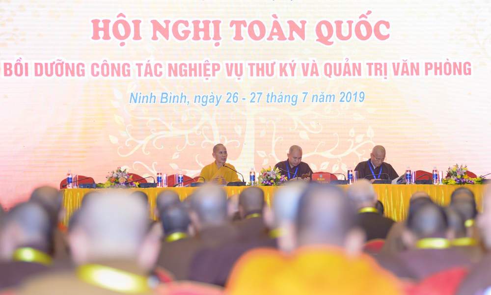 Thư ký 63 tỉnh, thành cùng trao đổi các khó khăn về nghiệp vụ Thư ký Phật giáo