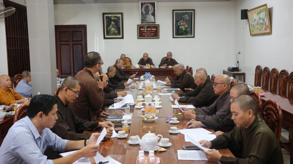 Bến Tre: Ban Trị Sự GHPGVN tỉnh họp định kỳ, báo cáo công tác hoạt động Phật sự tháng 06, năm 2019