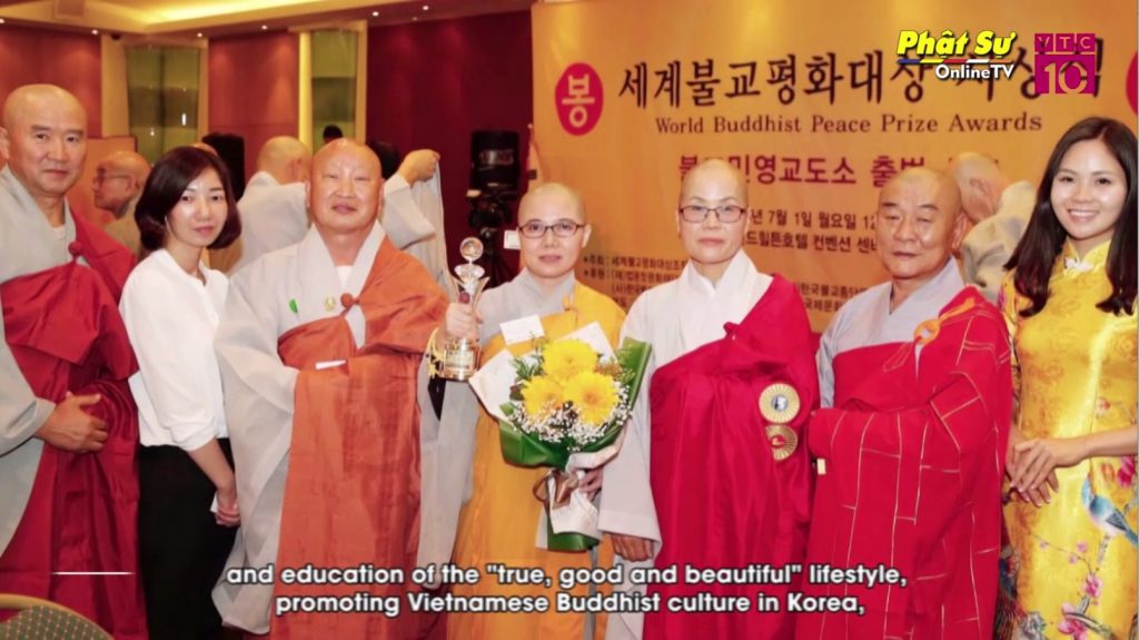 [Video] Hàn Quốc: Người Việt được trao giải thưởng Hòa bình Phật giáo Thế giới