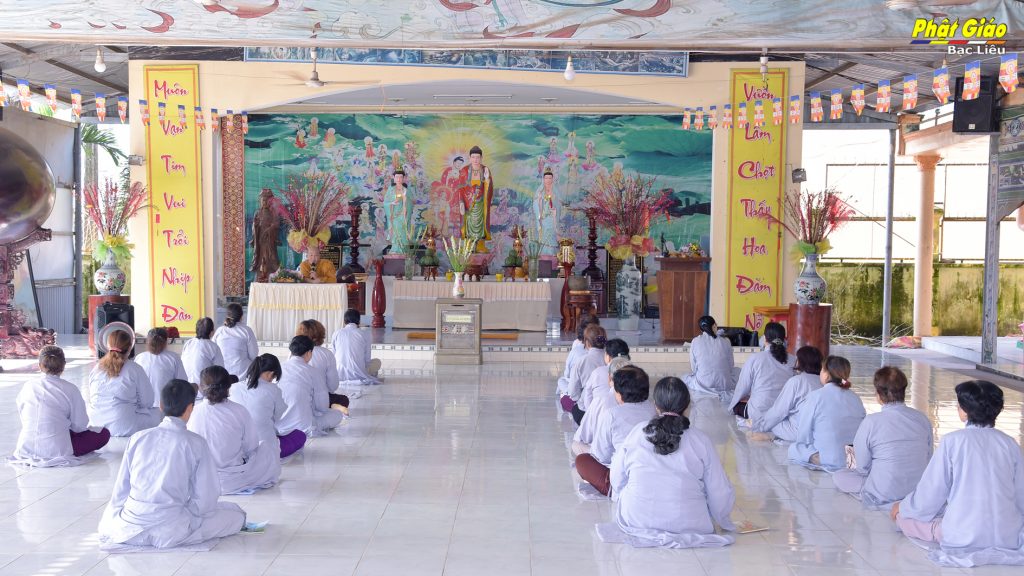 Bạc Liêu: Khóa tu Một ngày an lạc tại Chùa Long Phước