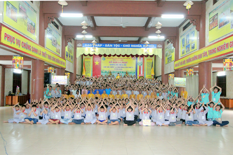 Long An: Chùa Thiên Châu khai mạc khóa tu mùa hè lần thứ 5