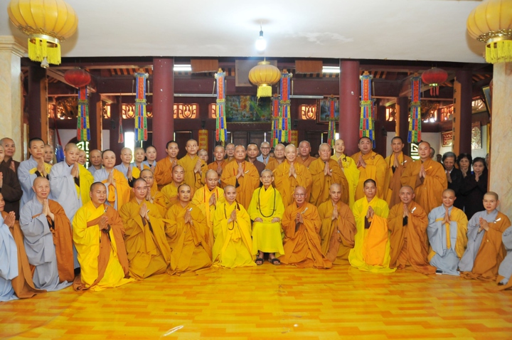 Hà Nội: Đại diện các hành giả an cư của 18 hạ trường tạ pháp Đức Pháp Chủ