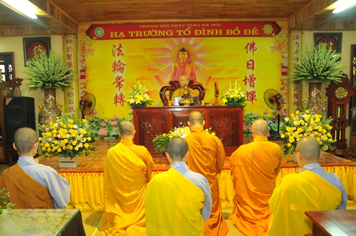 Hà Nội: Lễ tạ pháp PL2563 – DL2019 tại trường hạ Bồ Đề