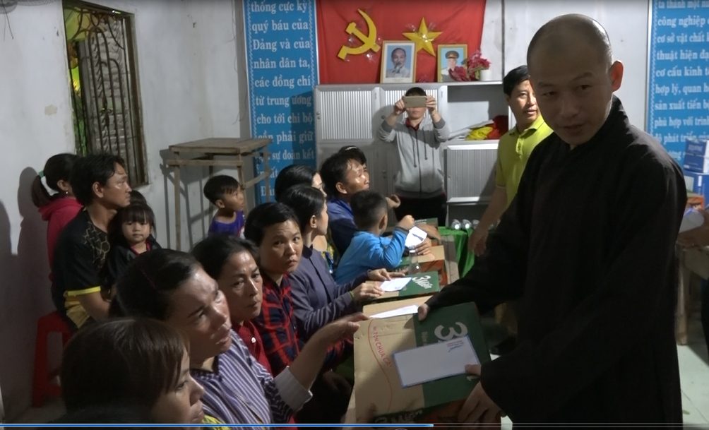 Kiên Giang: Ban Trị sự GHPGVN tỉnh hỗ trợ các gia đình bị ảnh hưởng cơn bão số 3