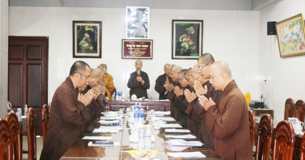 Bến Tre: Ban Trị Sự GHPGVN tỉnh họp định kỳ, báo cáo công tác hoạt động Phật sự tháng 07, năm 2019