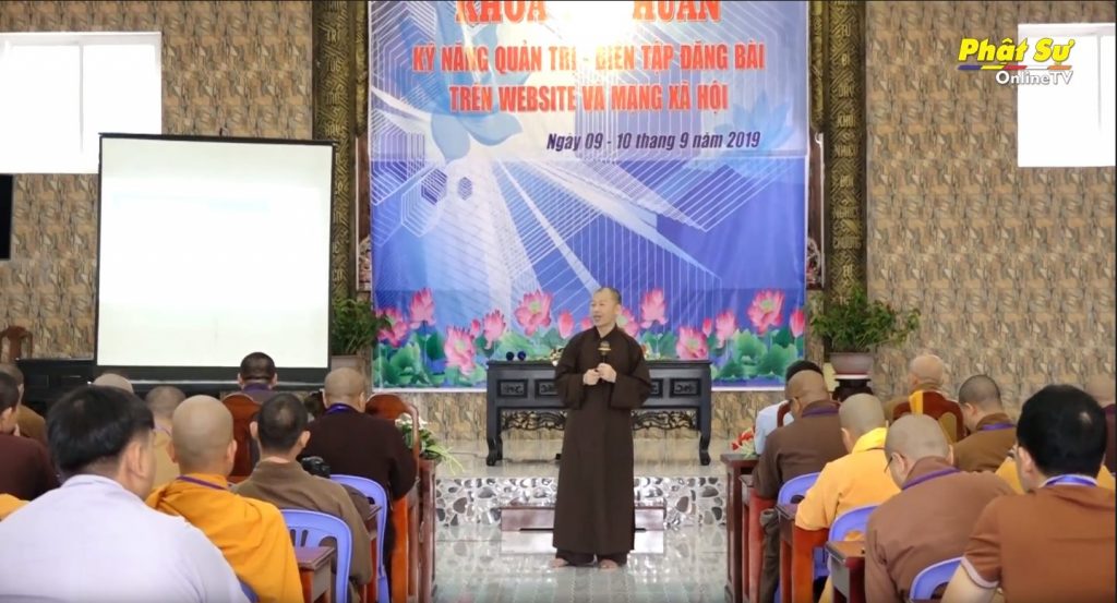 [Video] Kiên Giang: TT. Thích Minh Nhẫn chia sẻ tại khóa tập huấn kỹ năng quản trị - Biên tập đăng bài