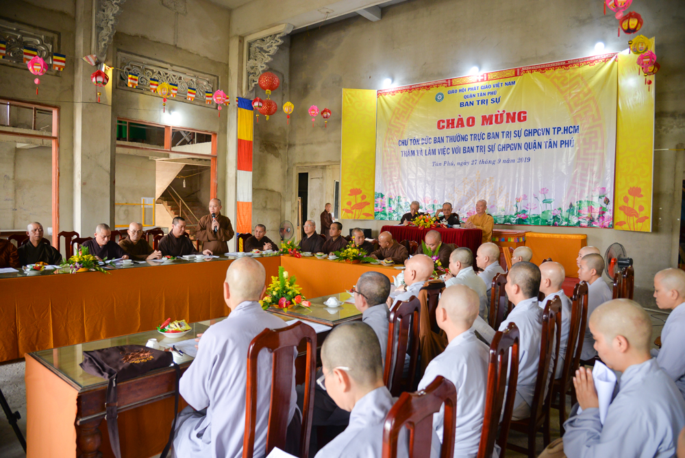 TP.HCM: Phật giáo Quận Tân Phú cần nỗ lực phát huy công tác quản lý Tăng Ni và Tự viện