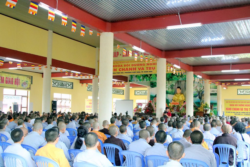 Đồng Nai: TT. Thích Đức Thiện, thuyết giảng tại Khóa bồi dưỡng Nghiệp vụ hành chánh – Trụ trì năm 2019