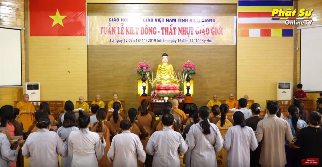 [Video] Kiên Giang: Đạo tràng chùa Thập Phương cúng dường tại “Tuần lễ Kiết đông – Thất nhựt giáo giới”