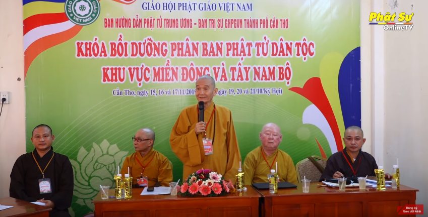 [Video] Cần Thơ: Hòa thượng Thích Thanh Hùng khảo sát khóa bồi dưỡng chuyên ngành HDPT tại Thiền Viện Trúc Lâm Phương Nam