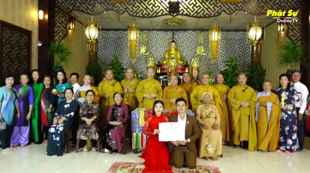 [Video] Kiên Giang: Chùa Sắc tứ Thập Phương tổ chức Lễ Hằng thuận cho đôi bạn trẻ