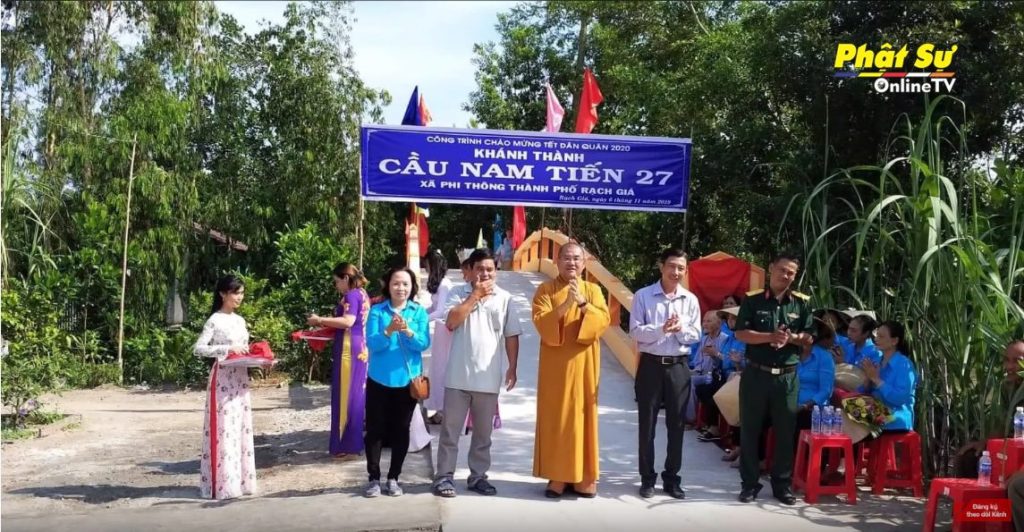 [Video] Kiên Giang: Chùa Phổ Minh khánh thành cầu Nam Tiến 27