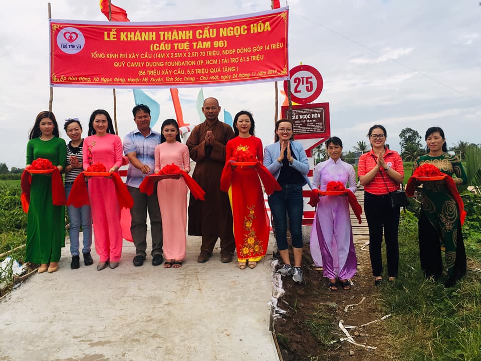 Sóc Trăng: Chùa Vĩnh Phước khánh thành cầu Ngọc Hòa