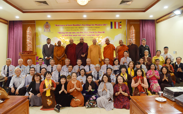 Hà Nội: Đoàn Phật giáo Sri Lanka đến thăm TƯ GHPGVN