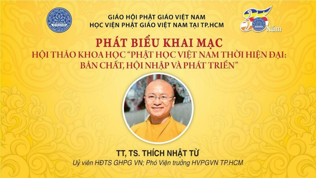 [Video] TT.TS THÍCH NHẬT TỪ: BÁO CÁO ĐỀ DẪN HỘI THẢO KHOA HỌC PHẬT HỌC VIỆT NAM THỜI HIỆN ĐẠI