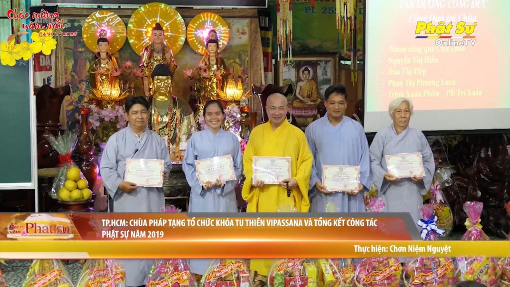 [Video] TP. HCM: CHÙA PHÁP TẠNG TỔ CHỨC KHÓA TU THIỀN VIPASSANA VÀ TỔNG KẾT CÔNG TÁC PHẬT SỰ NĂM 2019