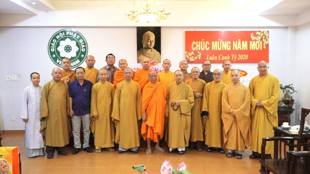 TP.HCM: Ban trị sự Phật giáo tỉnh Sóc Trăng thăm, chúc Tết chư Tôn đức HĐTS GHPGVN