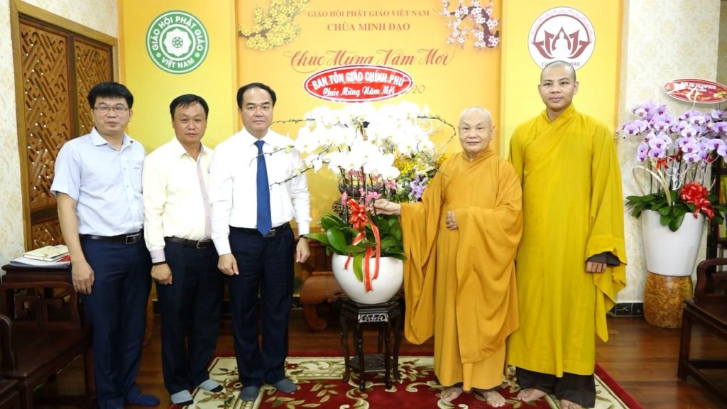 TP.HCM: Ban Tôn giáo chính phủ chúc tết HT. Chủ tịch HĐTS