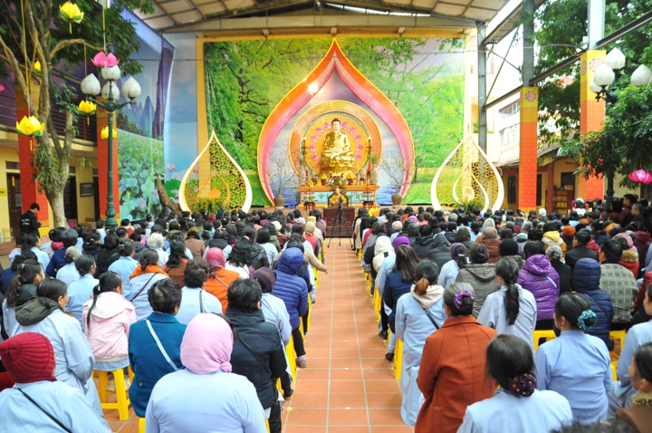 Hà Nội: Đạo tràng chùa Diên Quang chúc Tết HT Thích Bảo Nghiêm nhân dịp xuân Canh Tý
