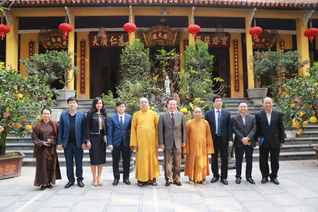 Hà Nội: Đoàn Quốc hội đến thăm và chúc Tết GHPGVN tại chùa Quán Sứ