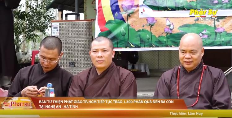 [Video] BAN TỪ THIỆN PHẬT GIÁO TP. HCM TIẾP TỤC TRAO 1.300 PHẦN QUÀ ĐẾN BÀ CON TẠI NGHỆ AN - HÀ TĨNH