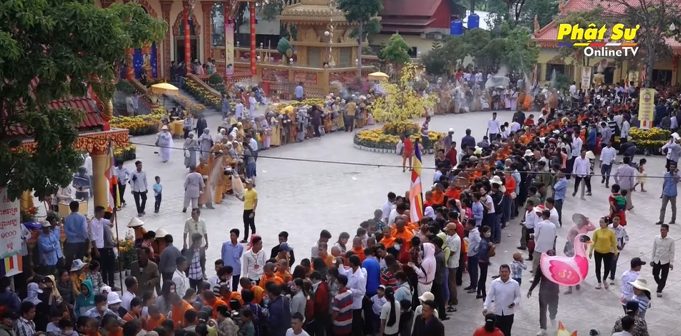 [Video] Kiên Giang: Đặt bát hội đầu năm Canh Tý tại chùa Rạch Sỏi