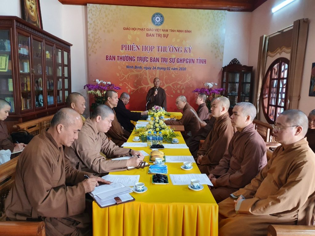 Ninh Bình: Thường trực BTS GHPGVN tỉnh họp thường kỳ tháng 2